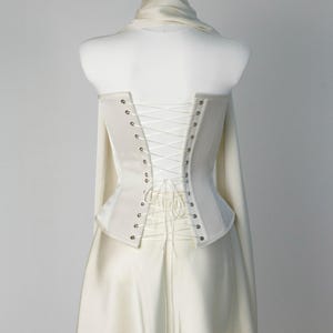 Short Reception Dress, Bridal Separate Corset and Skirt, Corset Wedding Dress, Mini Bride Dress, Civil Wedding Dress, Elegant Cocktail Dress image 7