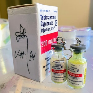 Testosterone Vial Jewelry Set