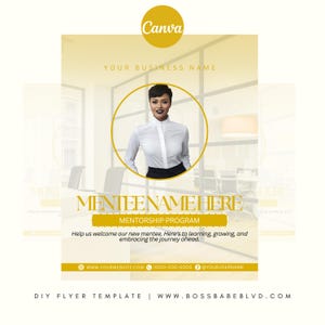 Mentorship Program Onboarding Welcome Flyer Template (Edit Using Canva)