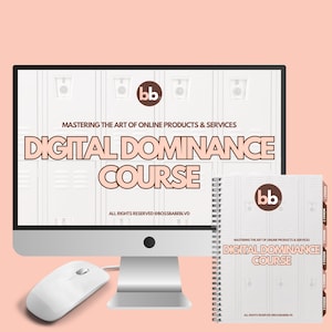 Digital Dominance Course, Master Online Products & Services, Learn to Sell Digital Products, Online Business Success Training