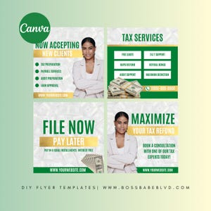 Anuncio de servicios fiscales, paquete de preparación de impuestos, plantillas para contadores, folleto de temporada de impuestos, folletos de preparación de impuestos, plantillas de preparación de impuestos, servicio fiscal