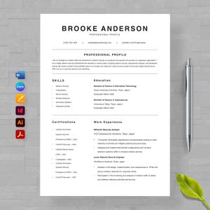 Professional Job Resume Template | ATS-Friendly & Editable CV for Etsy