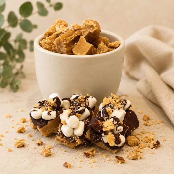 Handmade Brown Sugar S'mores Fudge: Gourmet Candy Gift