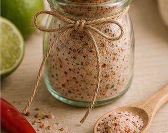 Chili Lime Salt, Margarita Rimmer, Grilling Seasoning, Spicy Mexican Taco Salt Blend, Gourmet Gift