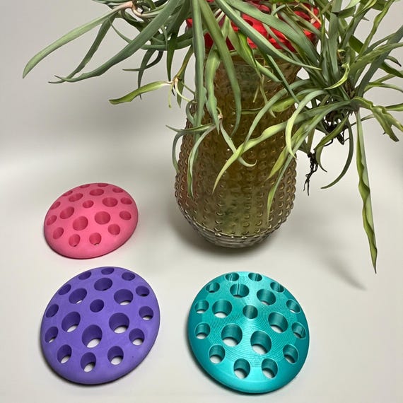 Large Reversible Dome Flower Frog, 3D Printed Vase Topper for Floral Arranging