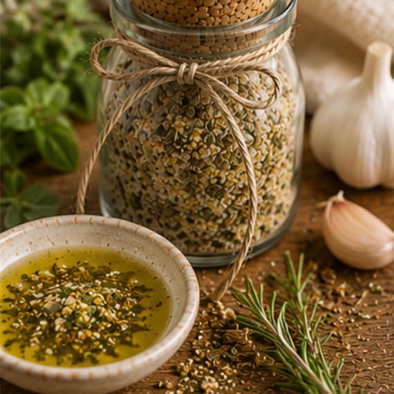 Tuscan Olive Oil Dip, Bread Dipping Seasoning, Gourmet Pantry Italian Herbs, Garlic Bread Appetizer