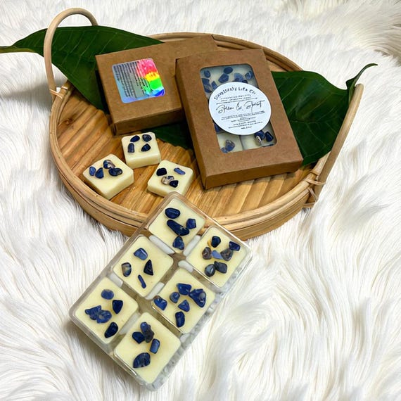 Lapis Lazuli Crystal Wax Melts: Intuition & Wisdom Essential Oils