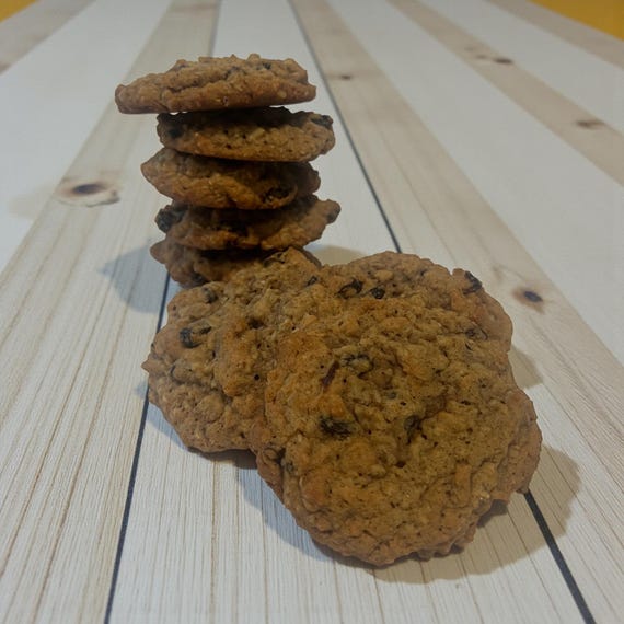 Old Fashioned Oatmeal Raisin Cookies, Homemade Baked from Scratch
