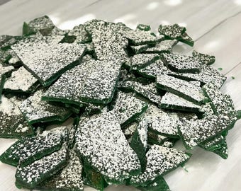 Old Fashioned Hard Tack Candy, Handmade Broken Sea Glass Topping, Nostalgic Rock Candy