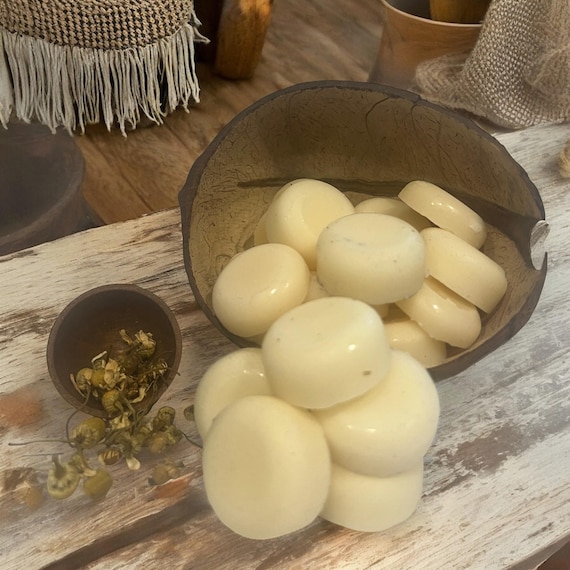 Chamomile Herb Soy Wax Melts, Aromatherapy Wax Tarts, Dried Chamomile Flowers, Calming Fragrance, Relaxing Wax Melts, Stress Relief Herbs