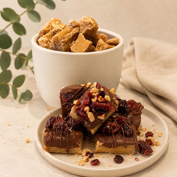 Brown Sugar Candy Chocolate Cranberry Pecan, Half Pound or One Pound