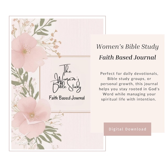 Women's Bible Study Journal: Christian Prayer Planner (Digital Download)