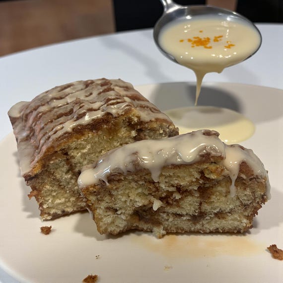 Orange Glazed Cinnamon Roll Bread: Old Fashioned Breakfast Loaf