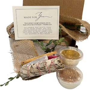 Self Care Gift Box: Soy Wax Melts, Crystals, Sage, Palo Santo