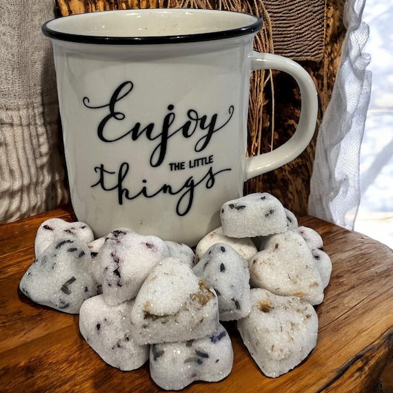 Herb Infused Gourmet Heart Sugar Cubes, Herbal Tea Sugar Cube, Fancy Coffee Sugar, Cold Drink Natural Sweetener Gift, Flavoring Sugar