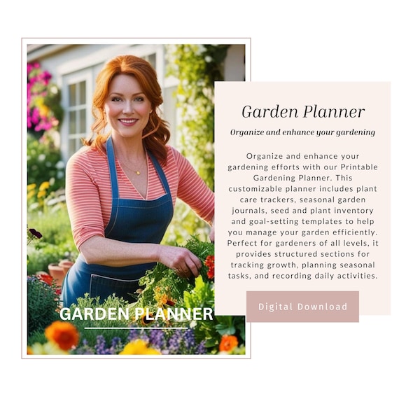 Printable Garden Planner: Seed Inventory, Plant Log (A4 PDF)