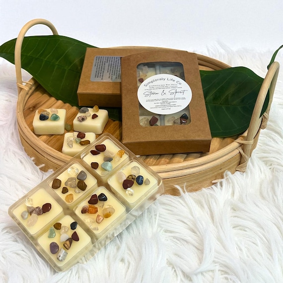 Multi-Stone Crystal Wax Melts with Essential Oils, Chakra Balance and Alignment Soy Wax Tarts