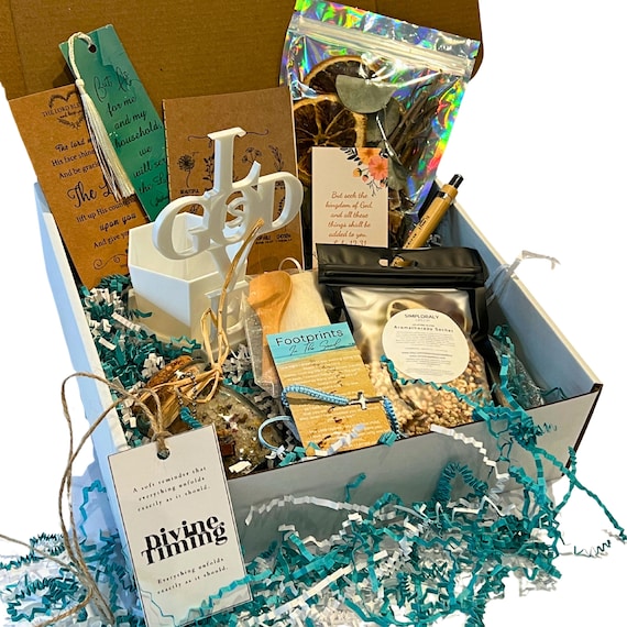 Spiritual Self Care Gift Box, God Is Love Planter, Christian Women