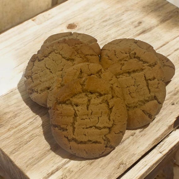 Old Fashioned Peanut Butter Cookies, Homemade Baked from Scratch