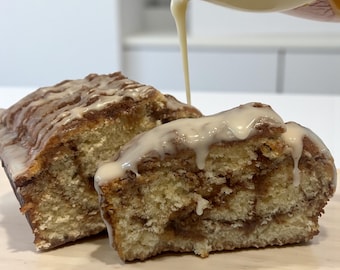 Maple Glazed Cinnamon Roll Bread: Old Fashioned Breakfast Loaf