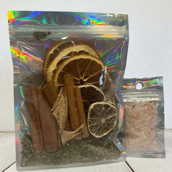 Citrus Blend Simmer Pot, Stovetop Potpourri, Natural Air Freshener, Kitchen Conjure, Burn Packs, Home Fragrance, Cauldron Herbal Incense