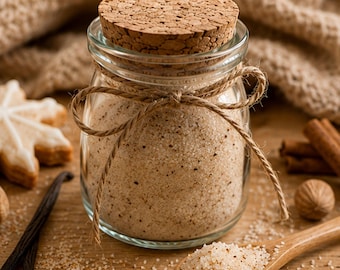 Gourmet Vanilla Cookie Sugar, Drink Sweetener, Baking Spices, Dessert Topping, Holiday Drink Garnish
