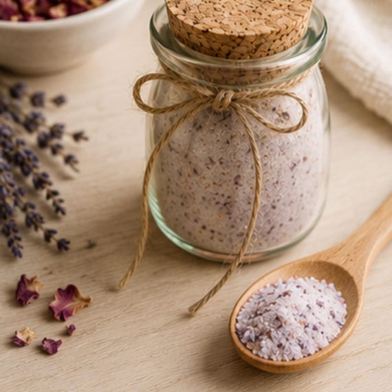 Lavender Rose Sugar, Tea Sweetener, Baking Garnish, Cocktail Mixer, Floral Mocktail Rimmer, Gourmet Pantry