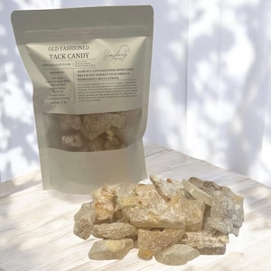 Freeze Dried Orange Hard Tack Candy, Fruit Infused Nostalgic Rock Candy Cocktail Garnish