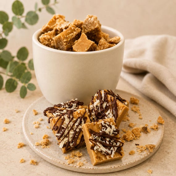 Toasted Coconut Brown Sugar Candy: Chocolate Fudge