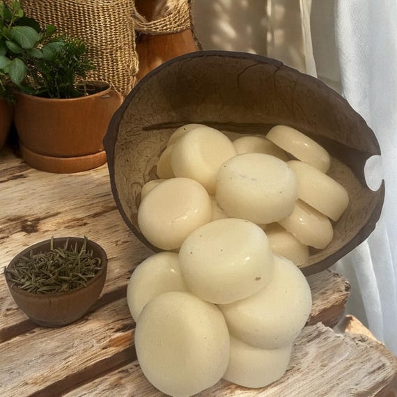 Lemongrass Herb Soy Wax Melts, Aromatherapy Wax Cubes, Dried Lemongrass, Uplifting Citrus Fragrance, Natural Home Scent, Mindful Wax Tarts