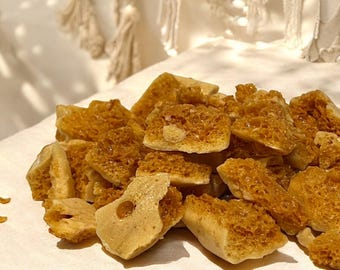 Honeycomb Candy Snack, Classic Seafoam Sponge Toffee, Light Crunchy Caramelized Sugar Gourmet Treat