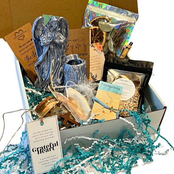 Spiritual Gift Box, Angel Planter, Aromatherapy Sachet