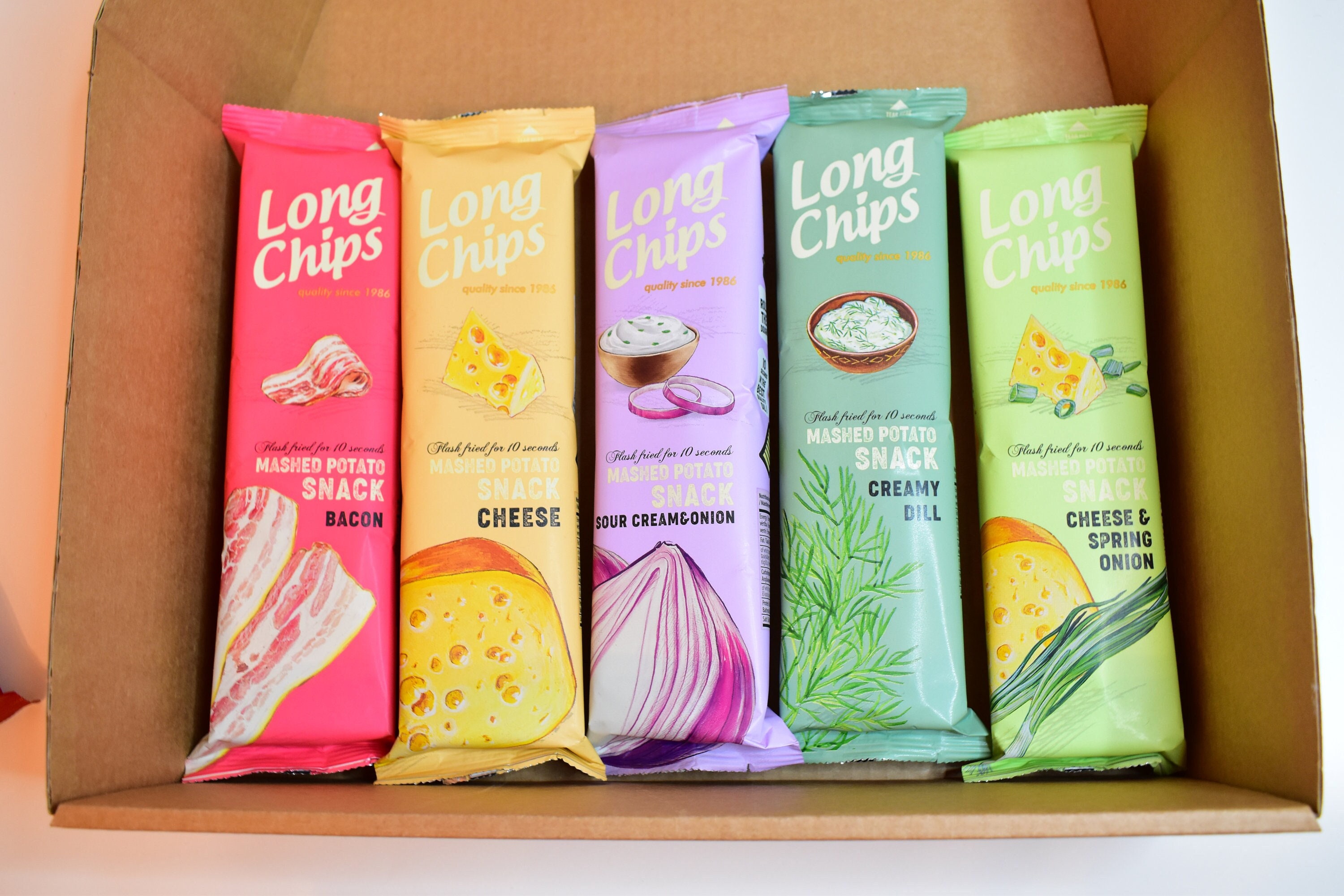 Potato chips, european snacks,