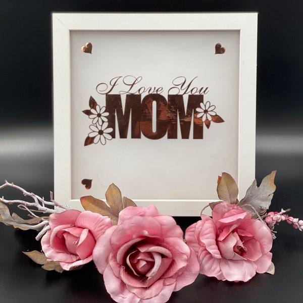 Leuchtbilderrahmen| beleuchteter Bilderrahmen |Muttertag|Muttertagsgeschenk|Mom |Geschenk| IloveMom