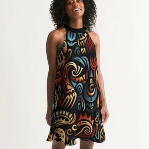 pacific dress designs Summer New Pocket Design Mumu Polynesian Dress Square Collar Maxi Pacific Island Custom Dress