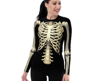 Women&#39;s Skeleton Rash Guard