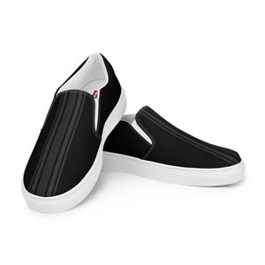 Black w/Stealth Stripe Men’s slip-on canvas shoes