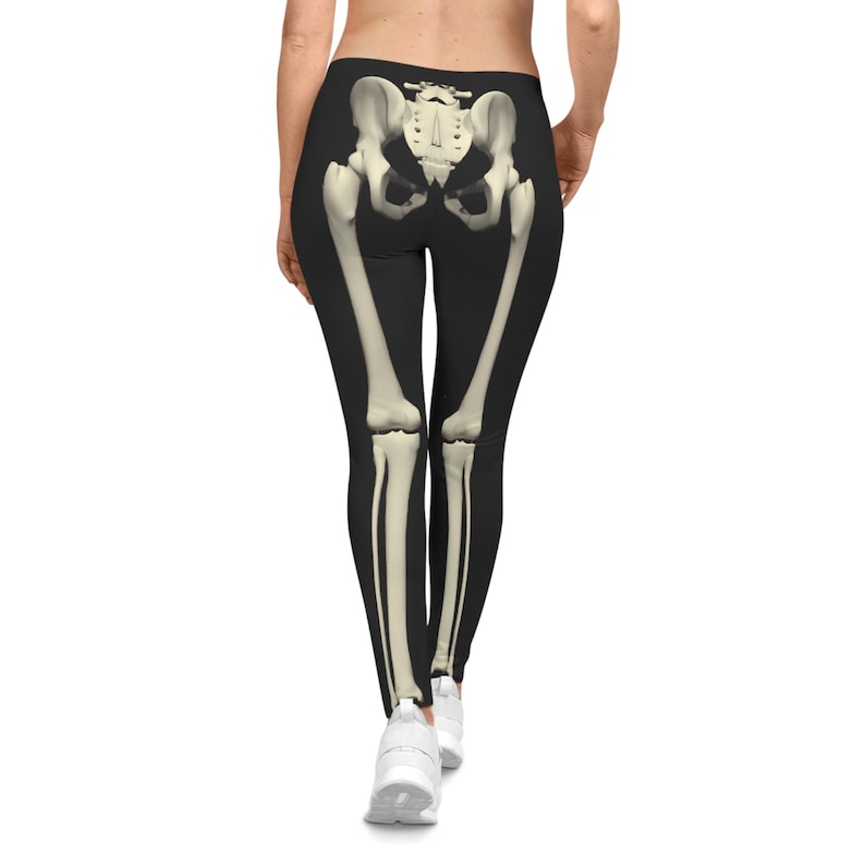 Women's Skeleton Spandex Leggings image 1