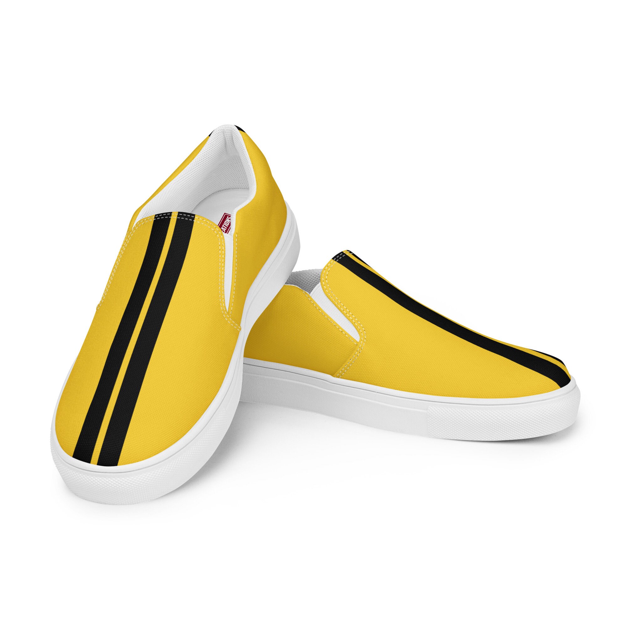 Racer Yellow Women's Slip-on Canvas Shoes