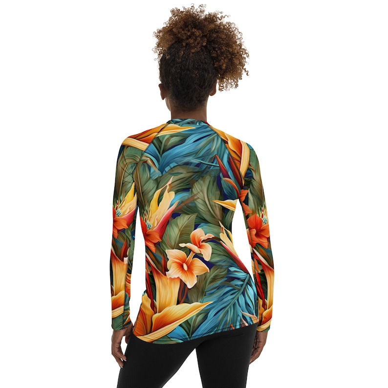 Hawaiian Style Women's Rash Guard - Etsy