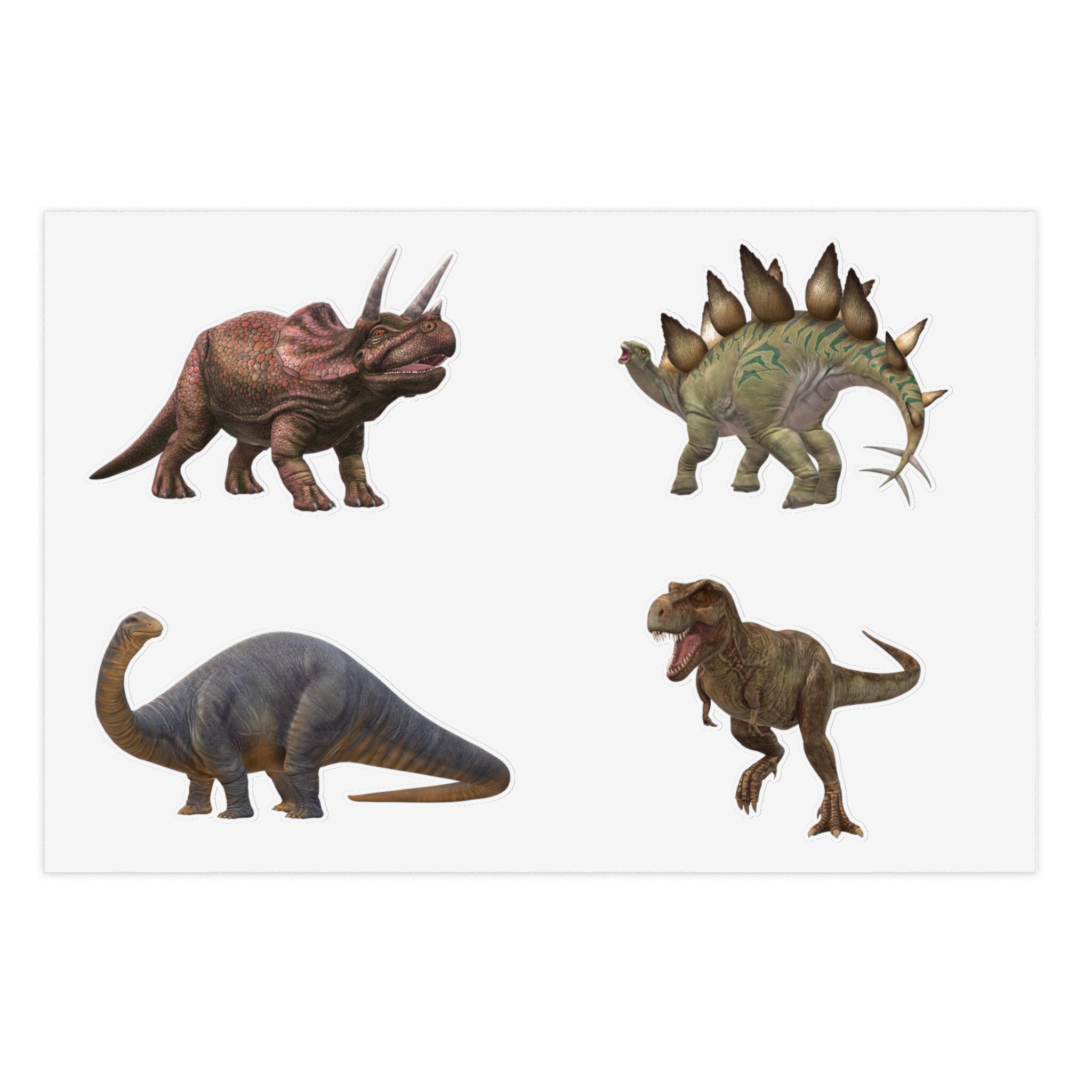 Single Dinosaur Sticker Dinosaurs 1 Sticker Sheets - Etsy