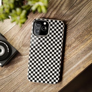 Checkerboard Pattern Tough iPhone Cases