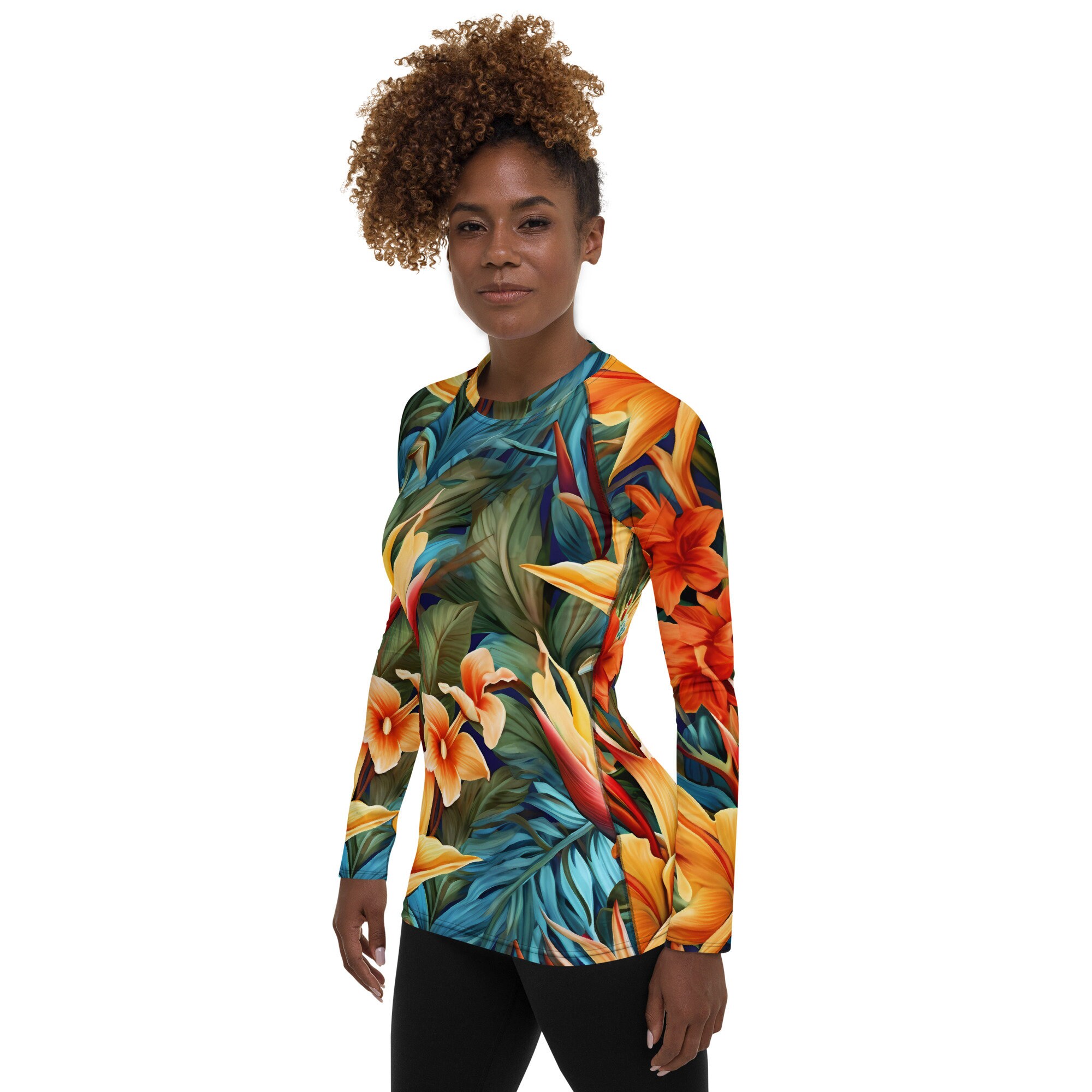 Hawaiian Style Women's Rash Guard - Etsy