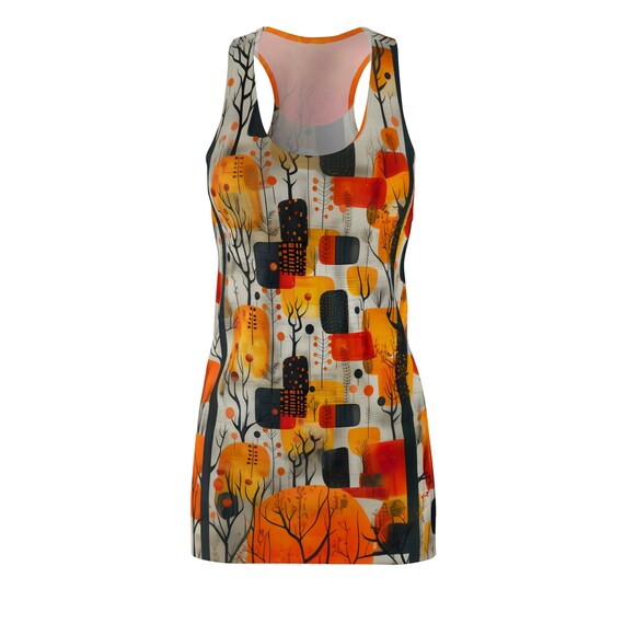 orange racerback dress Women's Racerback Dress - Smokey Orange
