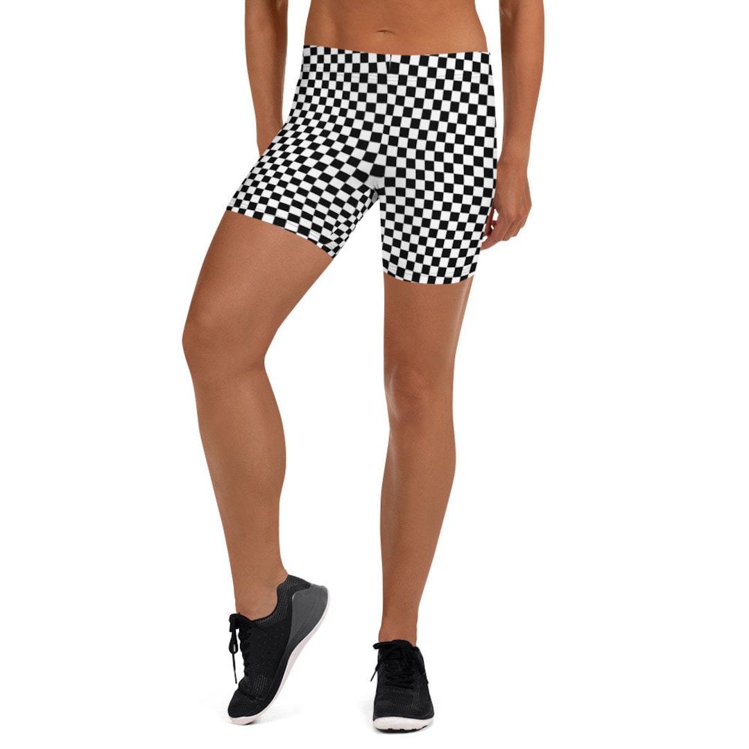 Women's Checkered Pattern Shorts - Etsy