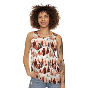 Sasquatch Pattern Unisex Tank Top