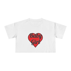 Baby Girl Women&#39;s Crop Tee