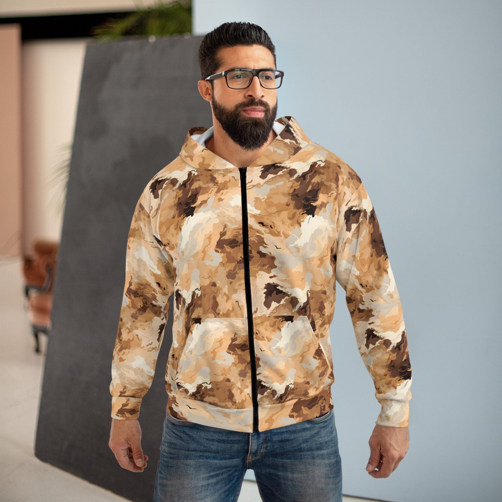 国内発送【BoTT】Desert Camo Zip Hoodie camo-hq-kazakhstan-chocolate-