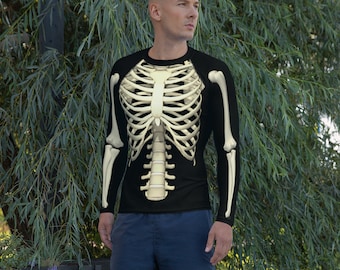 Men&#39;s Skeleton Rash Guard