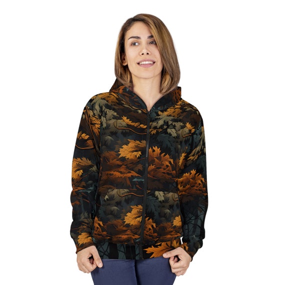 Digital Fall Woodland Camo Pattern 2 Unisex Zip Hoodie - Etsy